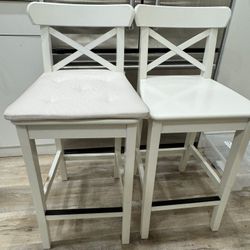 Two IKEA Bar Height Chairs