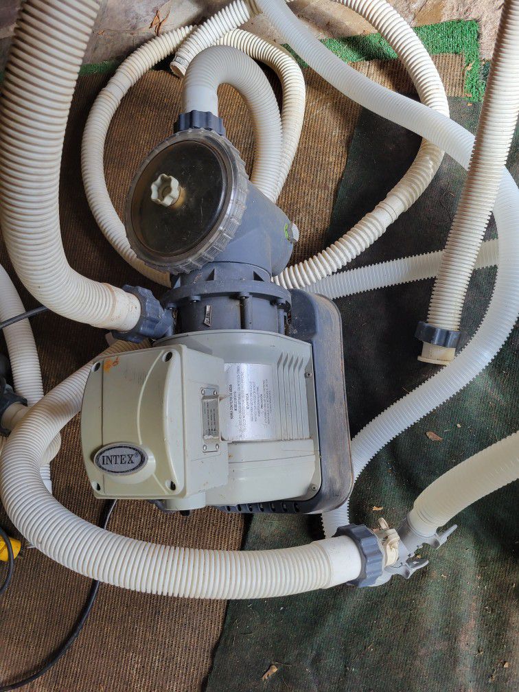 pool pump and sand filter