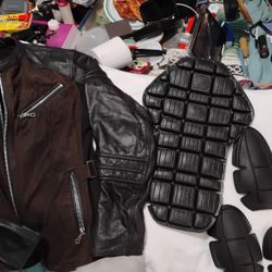 🏍️ Everlast Speed & Strength Leather Motorcycle Jacket w/ CE Armor Inserts