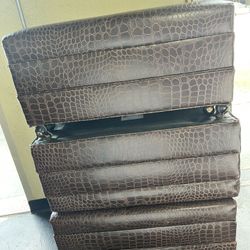 Leather Ottomam Each 