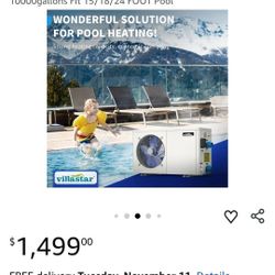  Pool Heater 30000 BTU/hr, 10000 For $950