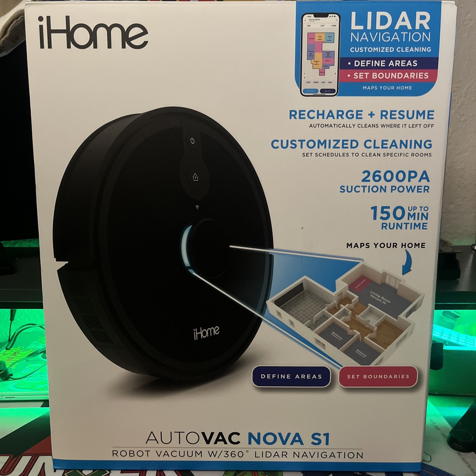 iHome AutoVac Nova S1 - Brand New
