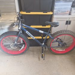 Mongoose Wide Tire Bike And Pads + Helmet
