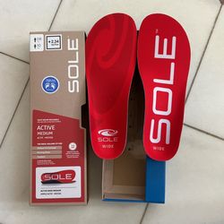 Sole Insole Orthotics Men Size 8/women Size 10 Wide