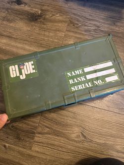 Vintage GI Joe Foot Locker Filled with Accessories