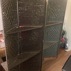 Room Divider W/shelves