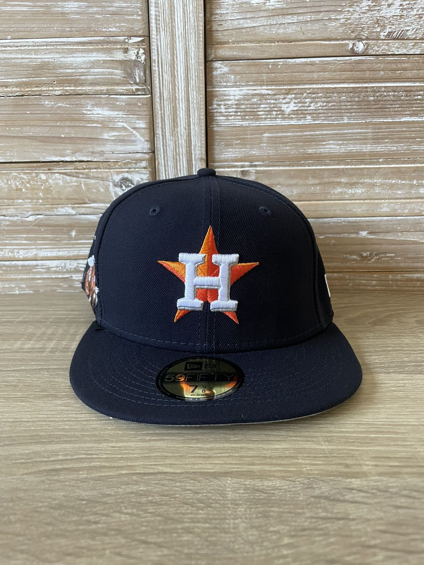 New Era HOUSTON ASTROS CLOUD ICON 5950 59Fifty Navy Orange FITTED