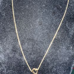 Tiffany hear picasso 18k gold necklace
