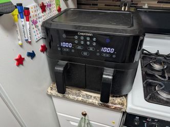 MUST SELL ASAP!! Chefman TurboFry 9 Qt. Dual Basket Air Fryer