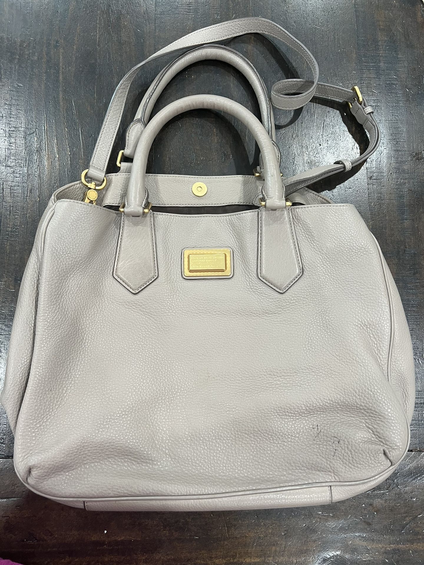 Marc Jacobs Taupe Leather Bag (medium-big)