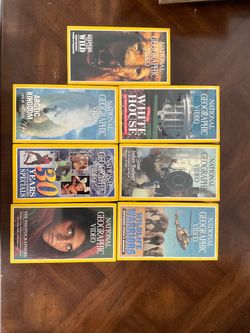 Lot of 7 Sealed / Brand New National Geographic Videos (VHS)