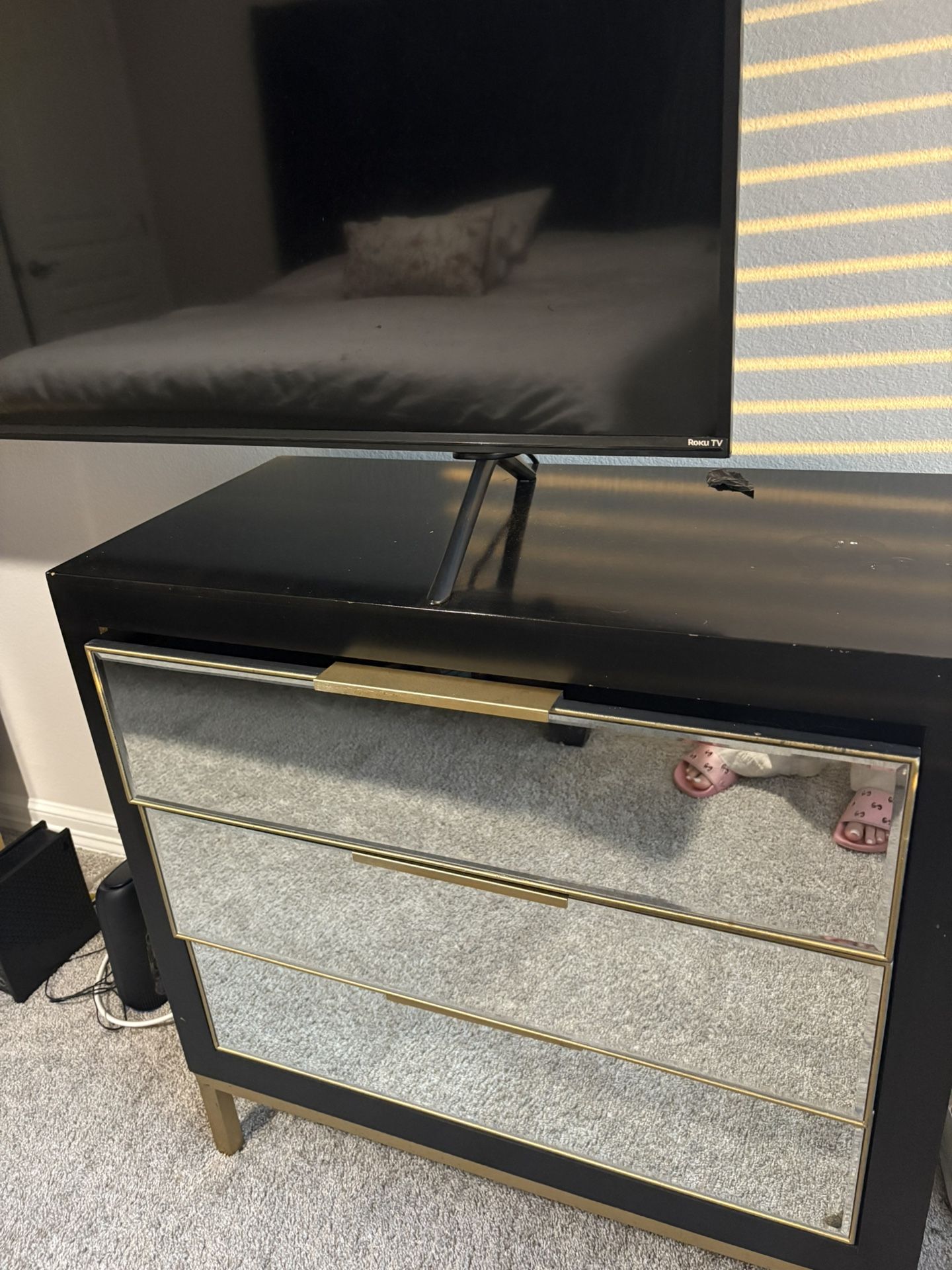 Bed , 2 Tables , New Matress .
