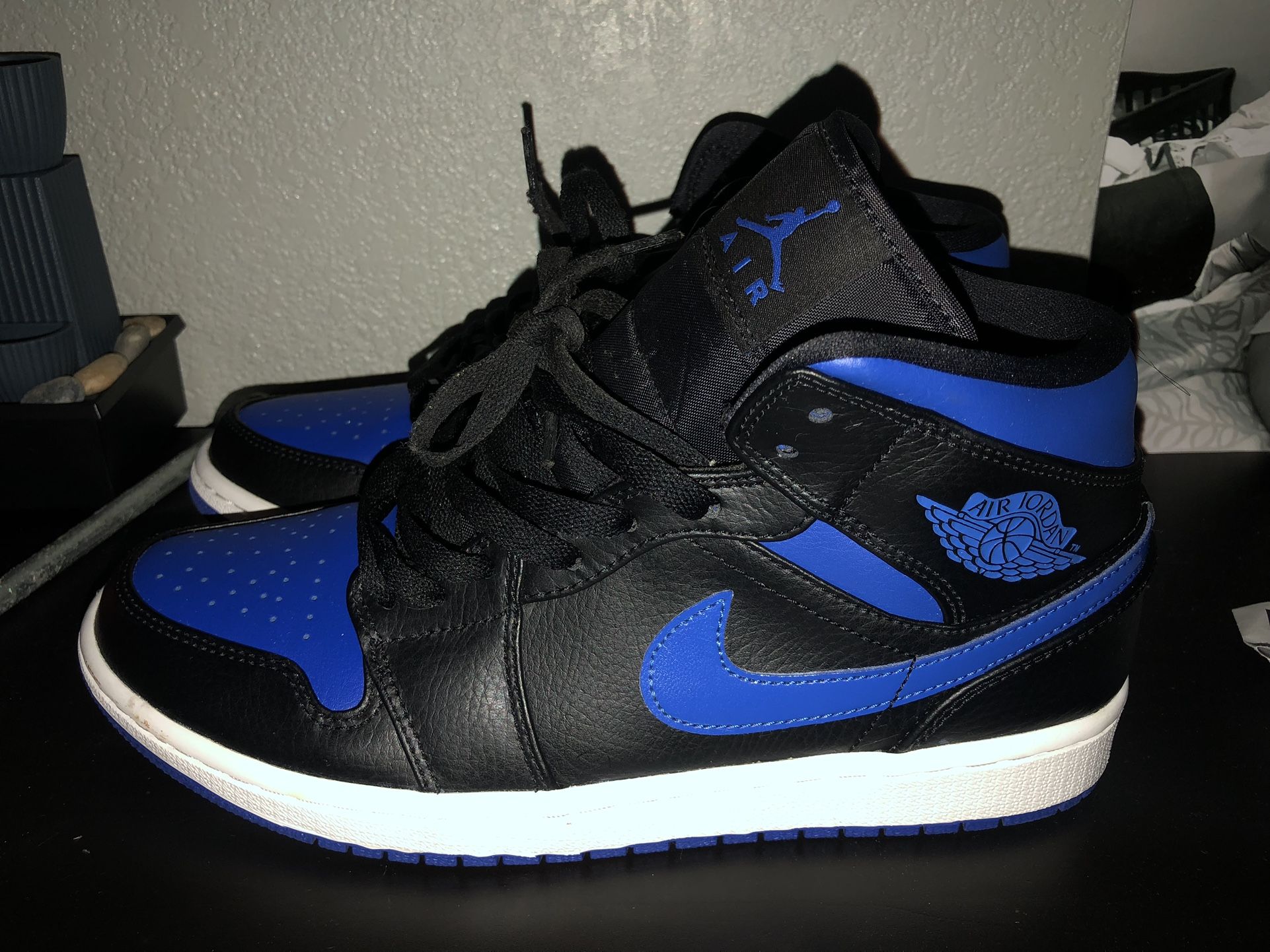 Royal Blue Jordan Mid 1’s