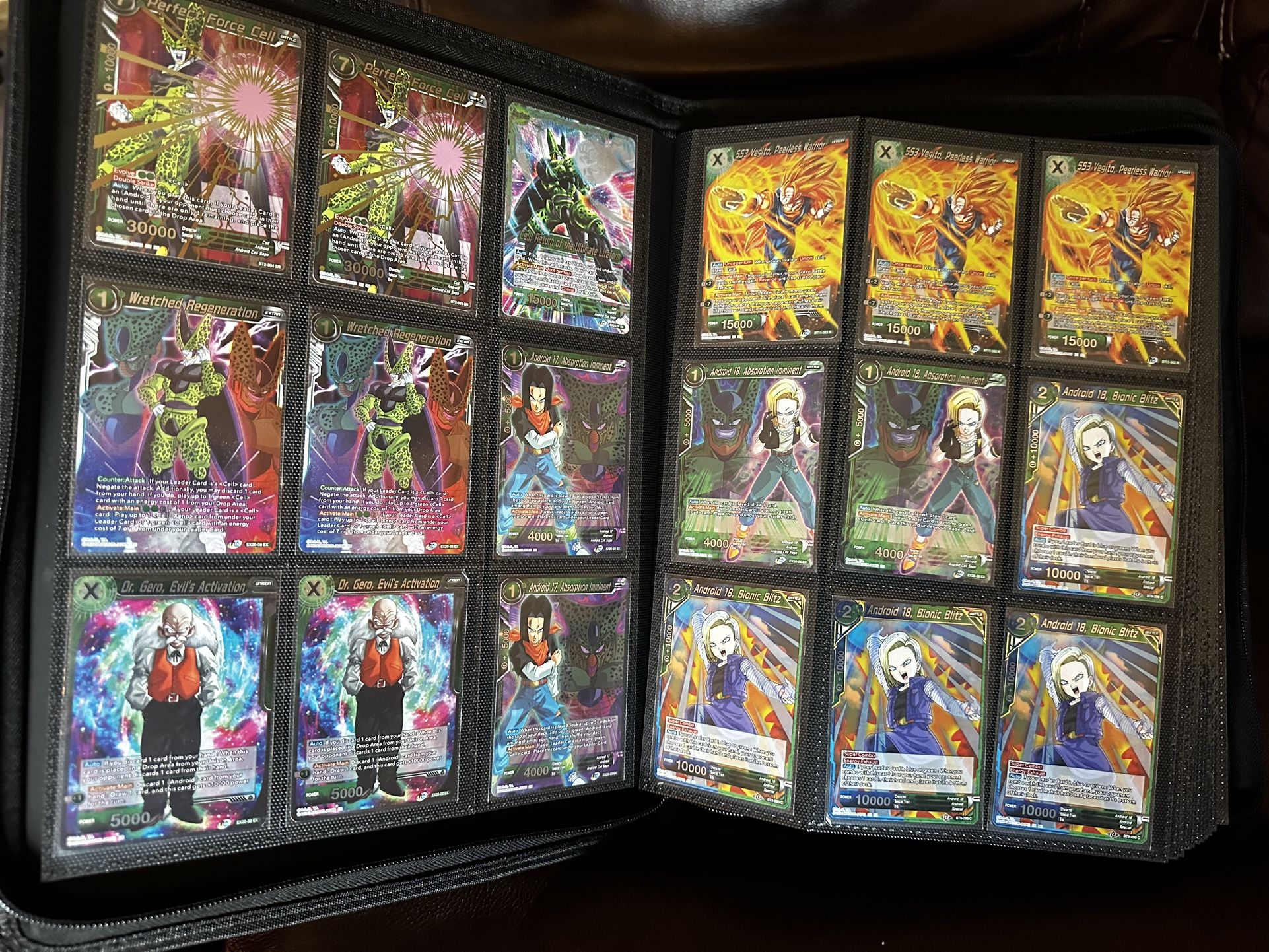 Binder Full Of Dragonball Z Cards And Box