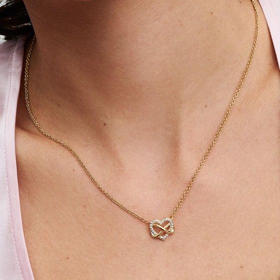 PandoraSparkling Infinity Heart Collier Necklace