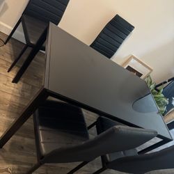 Glass Dining Table And Chairs 