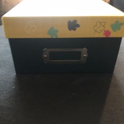 Cardboard Storage Box With Lid/ Read Description And Look At The Pictures 