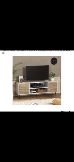 Modern TV Stand with Cabinet Doors