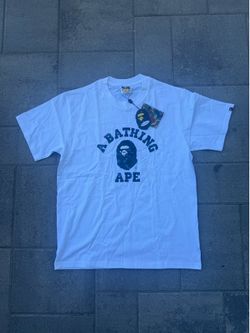 BAPE White and Blue T Shirt
