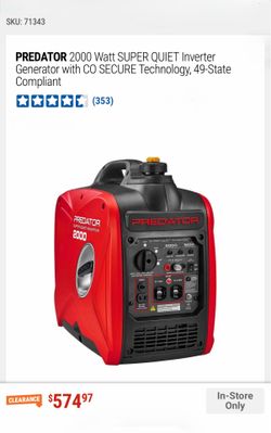 PREDATOR 2000 Watt Inverter Generator