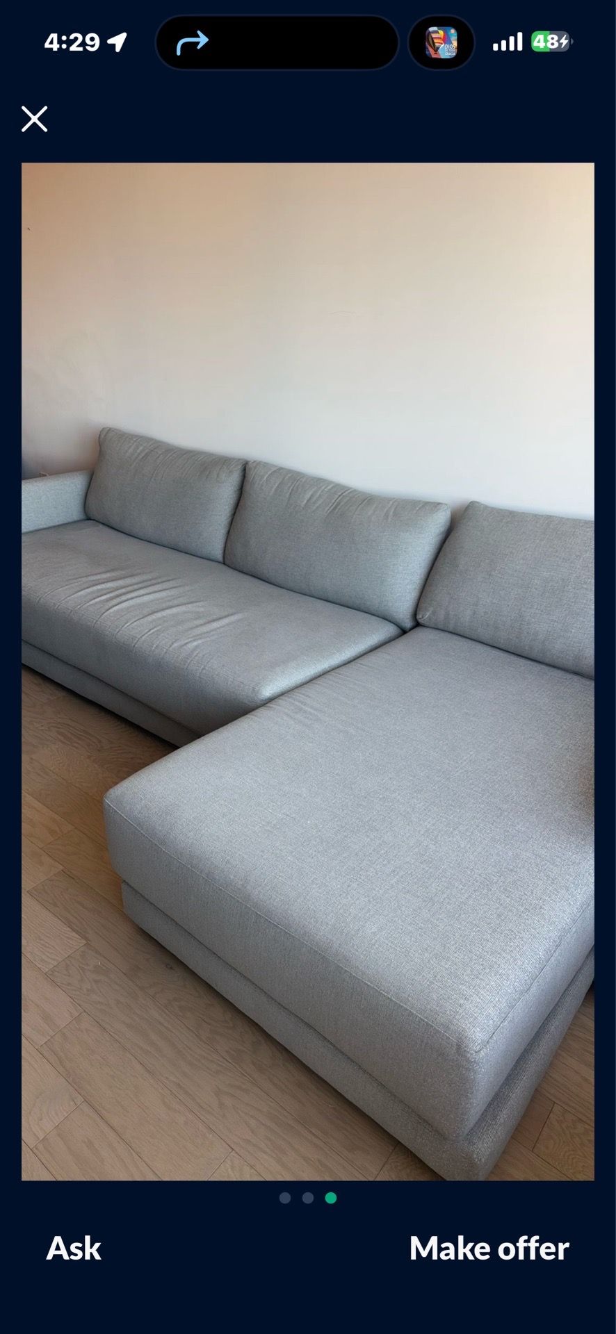 Sectional couch