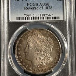1879-S Morgan Silver Dollar Reverse Of 1878