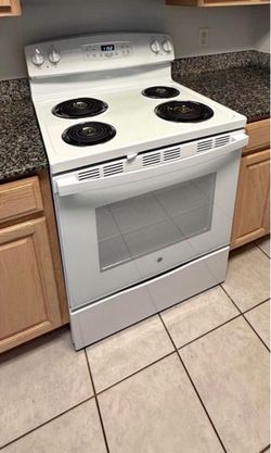 One year old electric stove