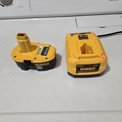 DeWalt Battery + Charger (7.2-18 V)