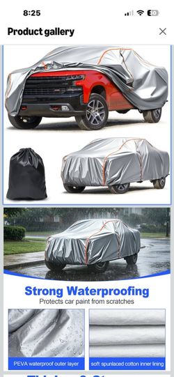 Brand New Heavy Duty Car Cover for Silverado 1500 Pickup (Or equivalent sized truck)