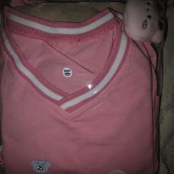 Kids set shirt short sleeve and skirt size 6 Labubu design 