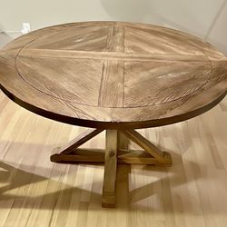 Round Wood Dining Table