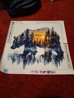 Handmade diamond dot painting
