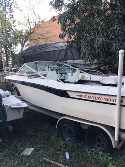 Motor Johnson 150  Listo Para Navegar Bote 19  Pies  Con Trailer Como Nuevo Doble Ejes  