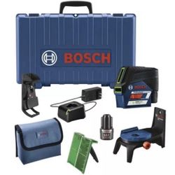 BOSCH GCL100-80CG 12V Green-Beam Cross-Line Laser with Plumb Points -NEW IN PACK
