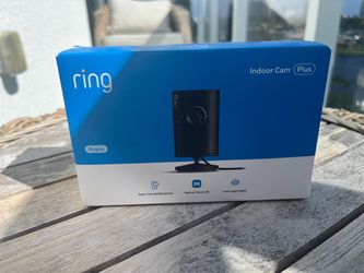 NEW Ring Indoor Cam Plus Plug-In Security Camera - 2K Video, Color Night Vision, Two-Way Talk