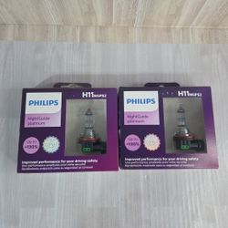 Phillips Night guide Platinum H11 55w Low Beam Headlamp Bulbs