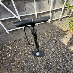 Universal Bicycle Floor Pump with Pressure Gauge