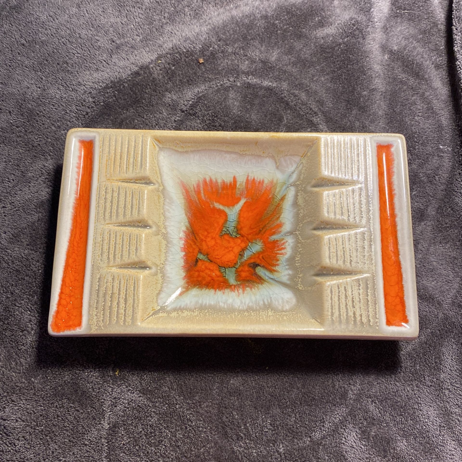 Vintage Ceramic Ash Tray Dish