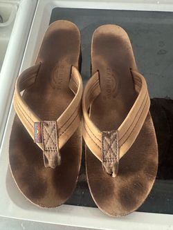Ladies Rainbow double layer sandals size 10