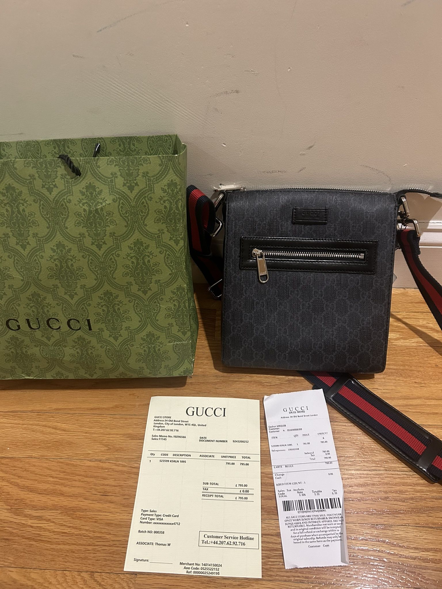 Authentic Guccis Crossbody Bag