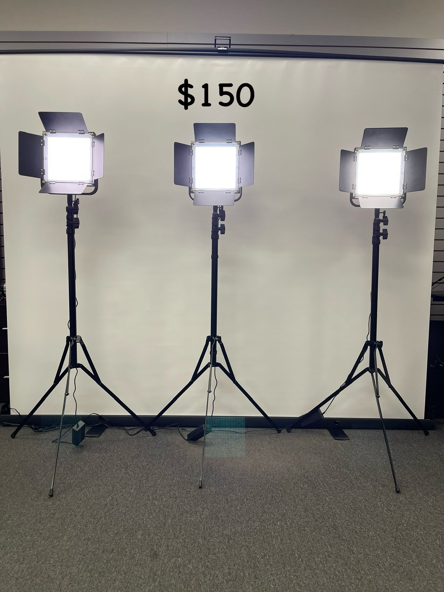 Video Light Panel Kit 600 LED 3 Pack Set