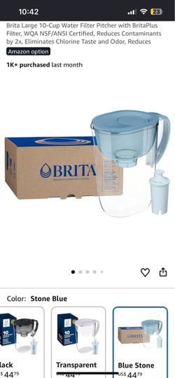 Brita Large 10-Cup Water Filter Pitcher