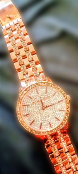 Michael Kors Rose Gold Crystal Watch