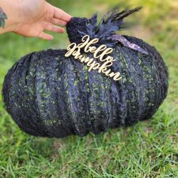 Large Lace Halloween Fall Pumpkin Decor
