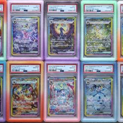 Pokemon Cards Prismatic Evolutions Psa 10 Set