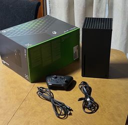 Xbox Series X With Controller And Cables