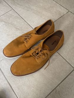 Aldo Tan Suede Lace-Up Oxford Shoes 12