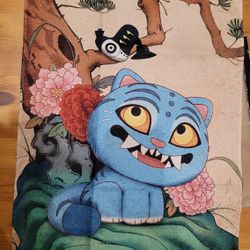 Official Kpop Demon Hunters Hojakdo fabric poster