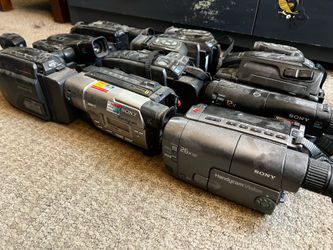 Lot of camcorders