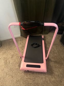 Walking pad with incline pink